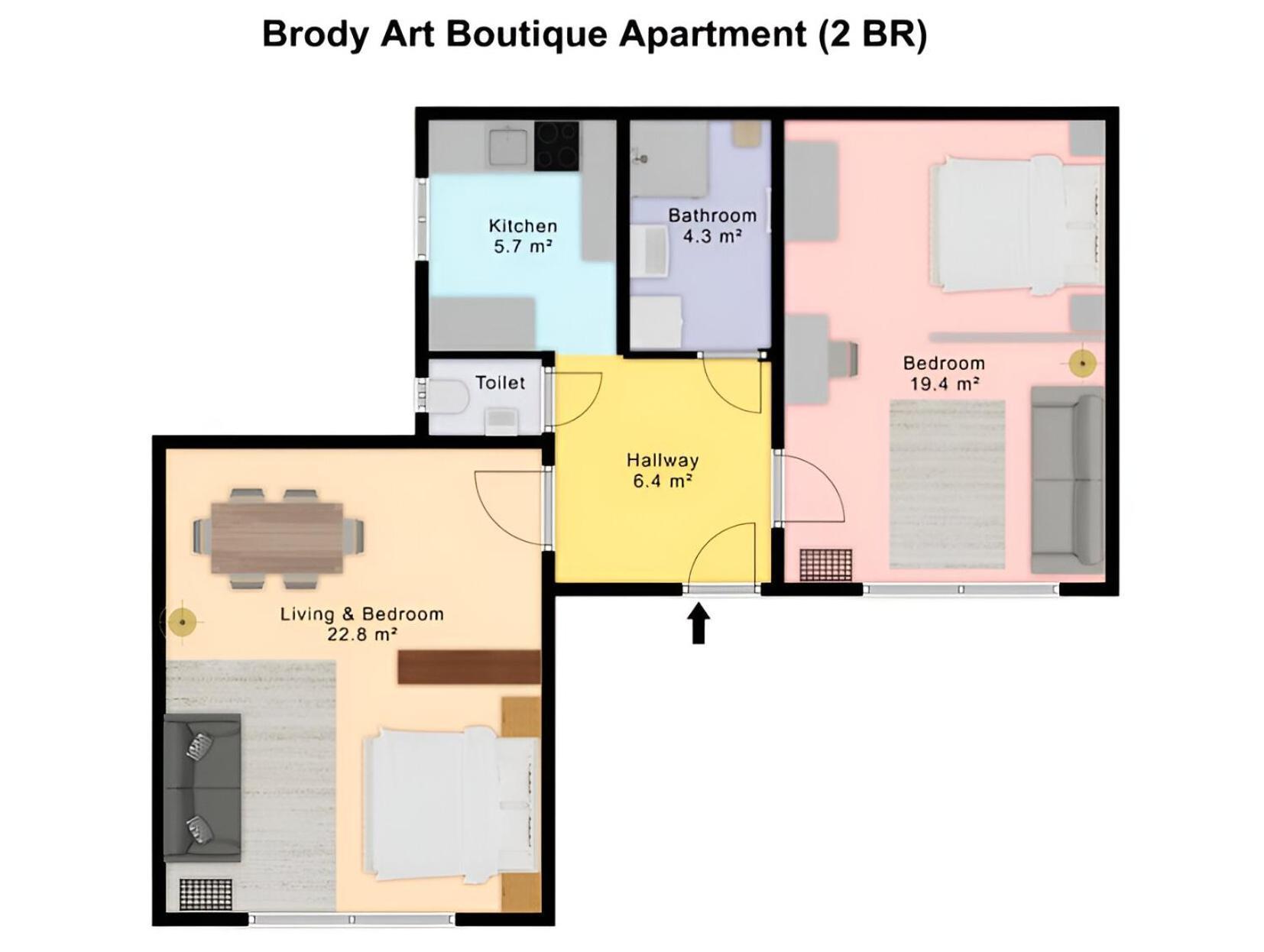 Brody Art Boutique Apartments บูดาเปสต์ ห้อง รูปภาพ