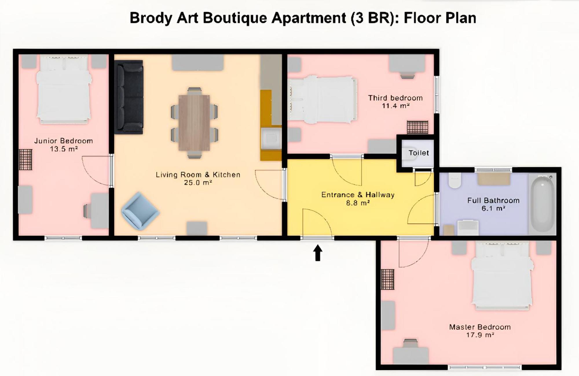 Brody Art Boutique Apartments บูดาเปสต์ ห้อง รูปภาพ